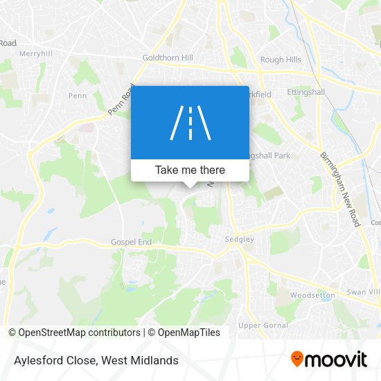 Aylesford Close map