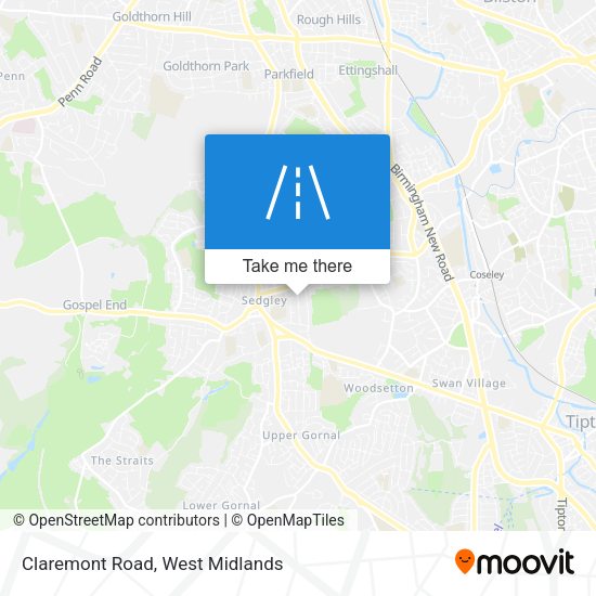 Claremont Road map