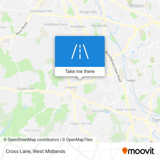 Cross Lane map