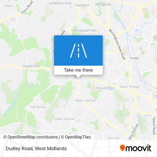 Dudley Road map