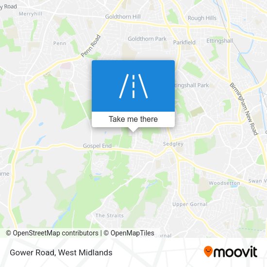 Gower Road map