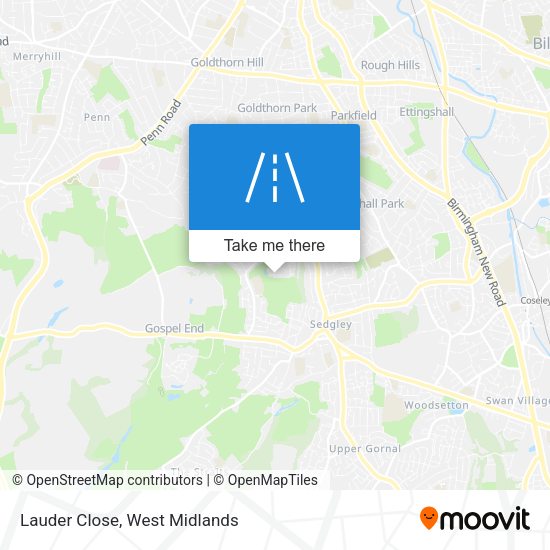 Lauder Close map