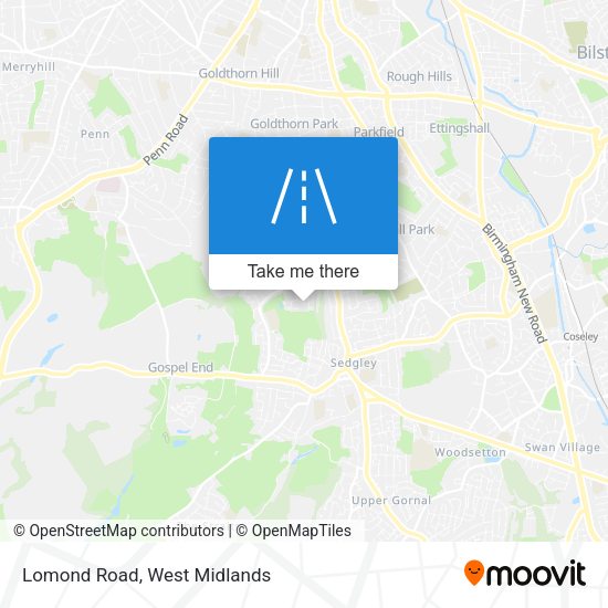 Lomond Road map