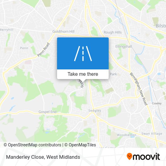 Manderley Close map