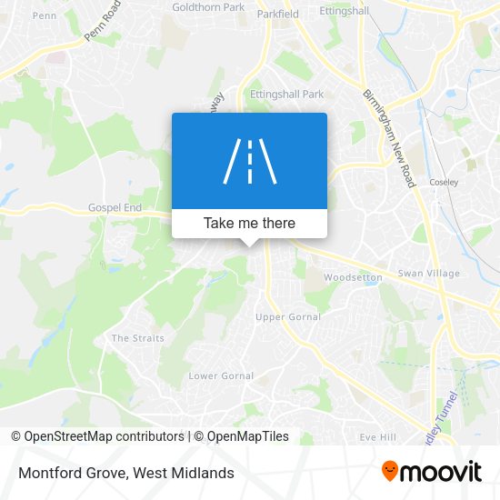 Montford Grove map