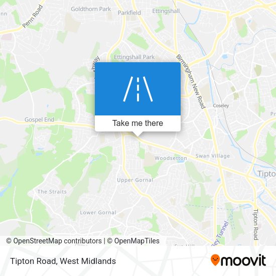 Tipton Road map