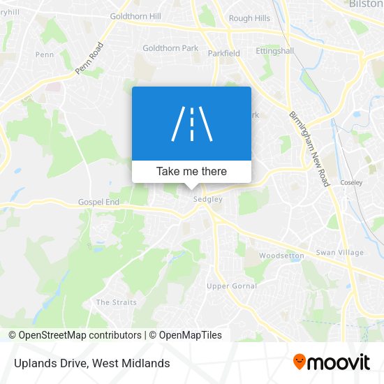 Uplands Drive map