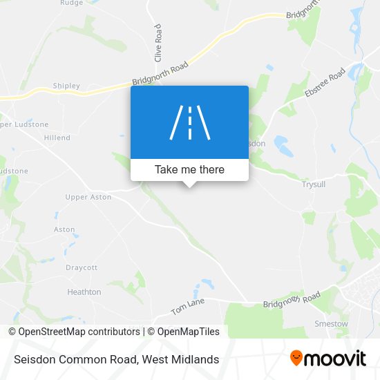 Seisdon Common Road map