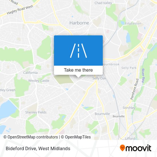 Bideford Drive map