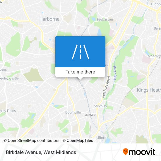 Birkdale Avenue map