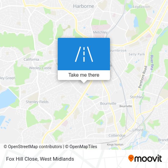 Fox Hill Close map