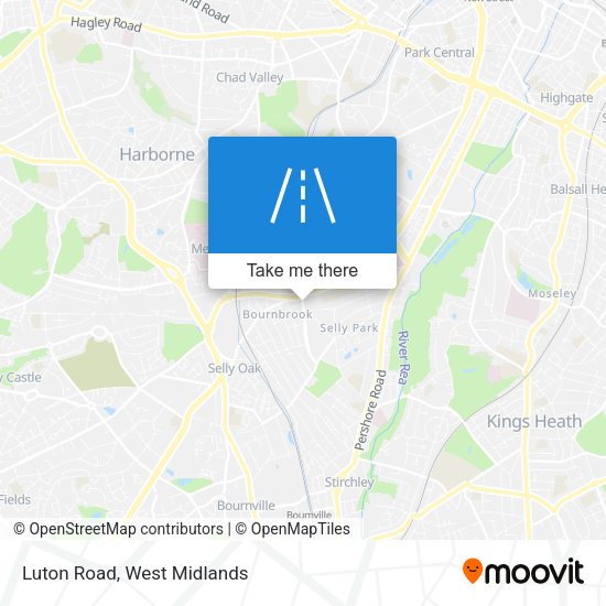 Luton Road map