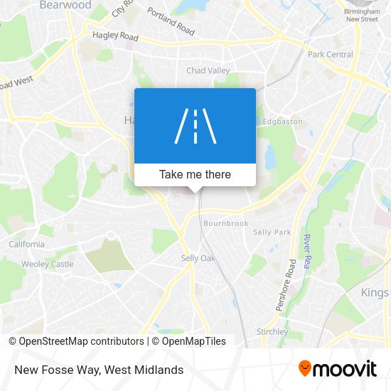 New Fosse Way map