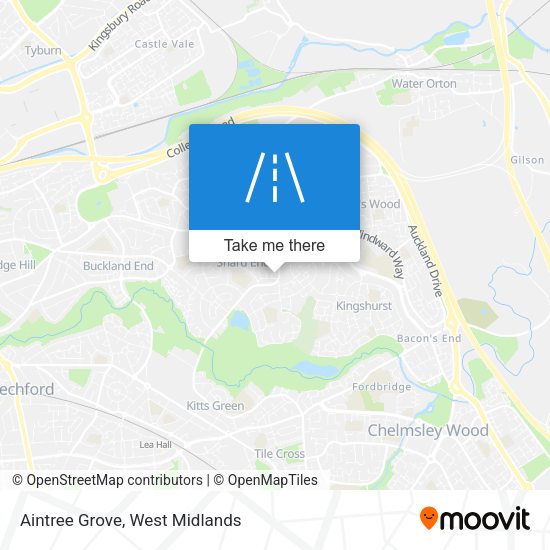 Aintree Grove map