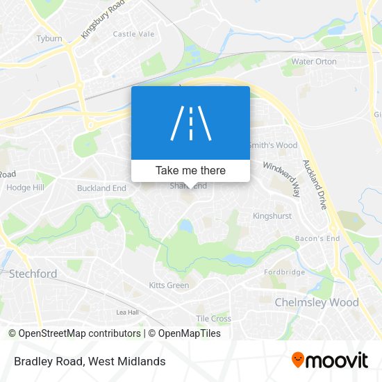 Bradley Road map