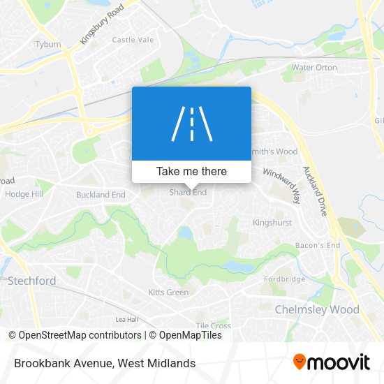 Brookbank Avenue map