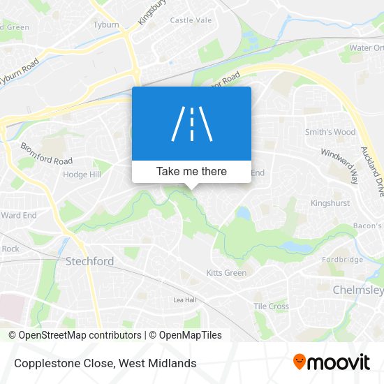 Copplestone Close map
