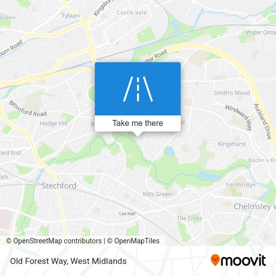 Old Forest Way map