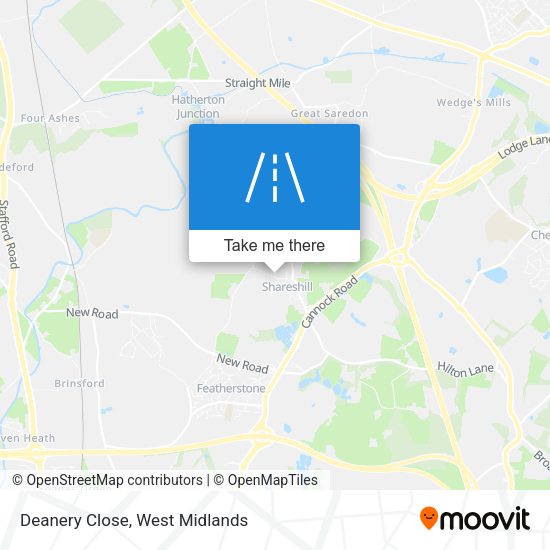Deanery Close map
