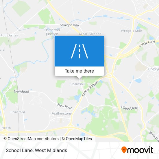 School Lane map