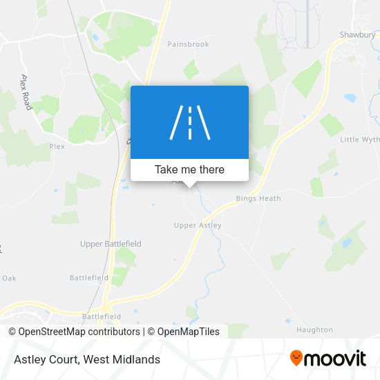 Astley Court map