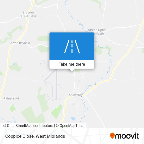 Coppice Close map