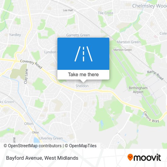 Bayford Avenue map