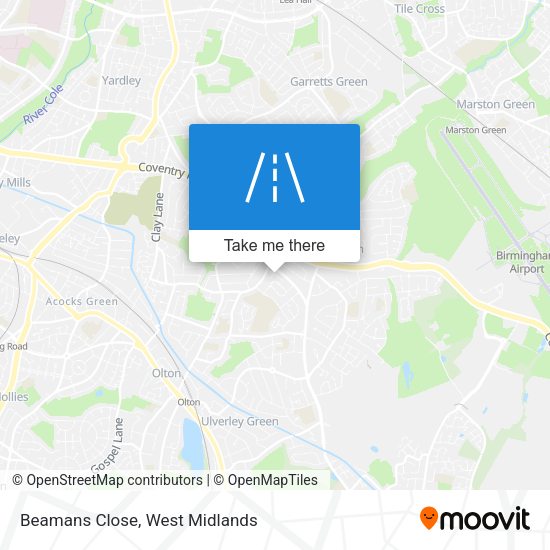 Beamans Close map