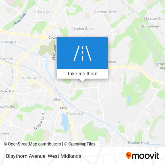 Blaythorn Avenue map