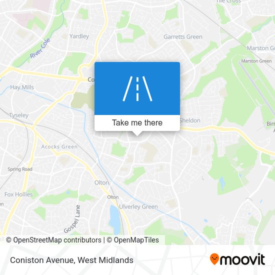 Coniston Avenue map