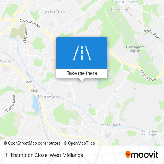 Hillhampton Close map