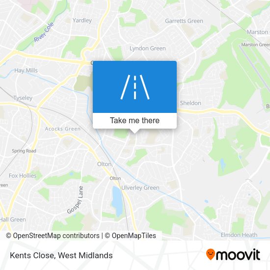Kents Close map