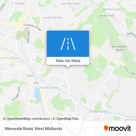 Merevale Road map