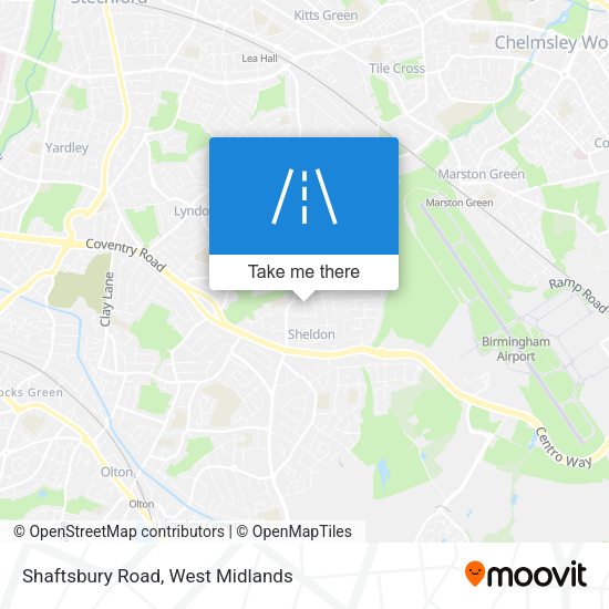 Shaftsbury Road map