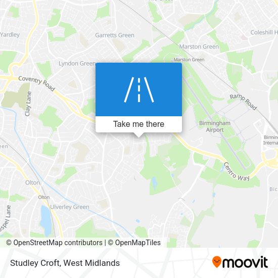 Studley Croft map