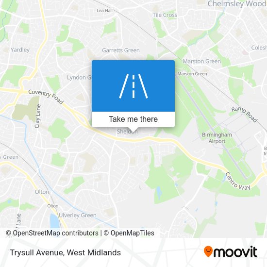 Trysull Avenue map