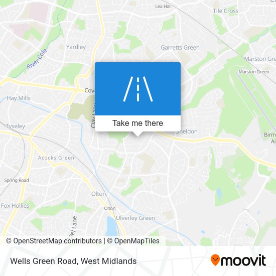 Wells Green Road map