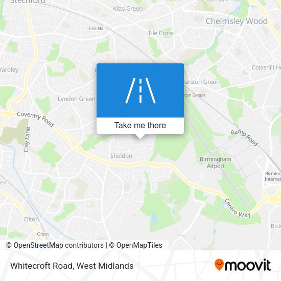 Whitecroft Road map