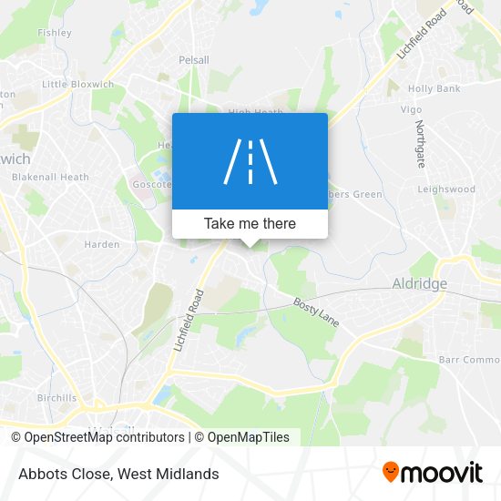 Abbots Close map