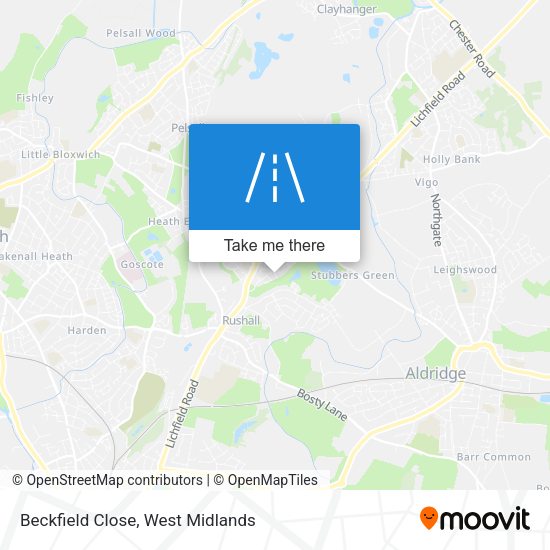 Beckfield Close map