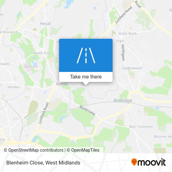 Blenheim Close map