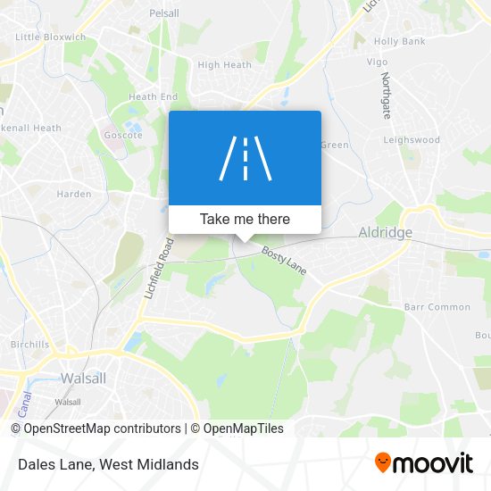 Dales Lane map