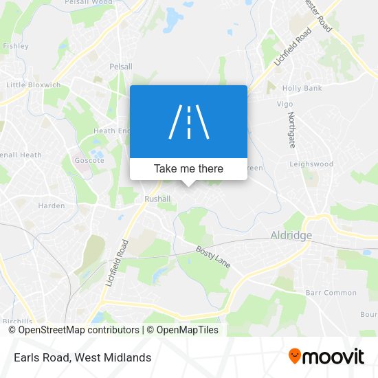 Earls Road map