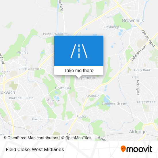 Field Close map