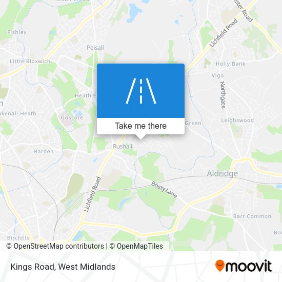 Kings Road map