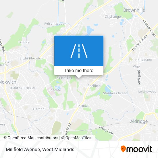 Millfield Avenue map