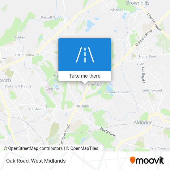 Oak Road map