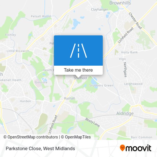 Parkstone Close map