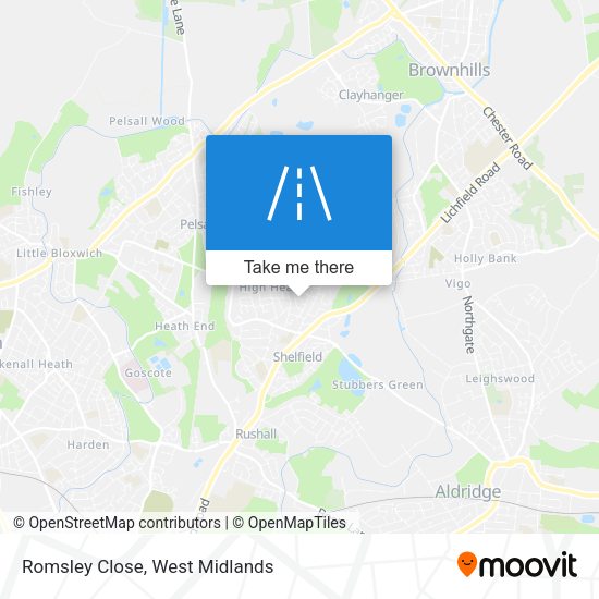 Romsley Close map