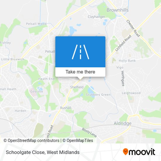 Schoolgate Close map